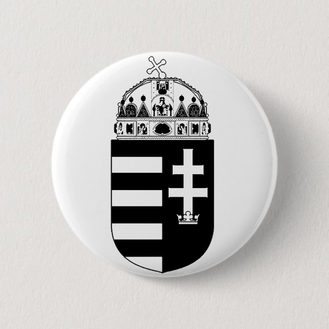 Hungary Coat of arms 6 Cm Round Badge (Front)