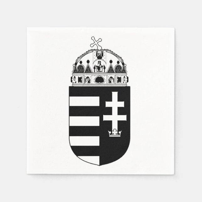 Hungary Coat of arms Napkin (Front)