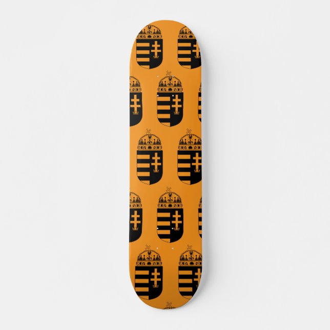 Hungary Coat of arms Skateboard (Front)
