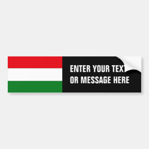 Hungary Flag Bumper Sticker