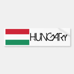 Hungary Flag Bumper Sticker