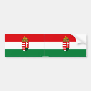 Hungary flag bumper sticker