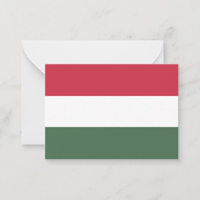 Hungary flag card (Front)