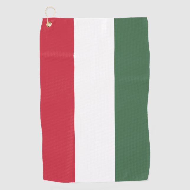 Hungary Flag Golf Towel (Front)