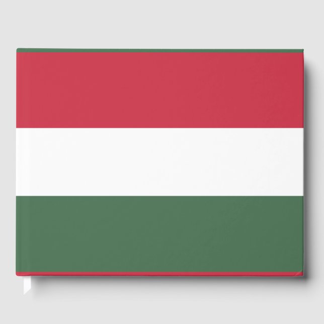 Hungary flag guest book (Front)