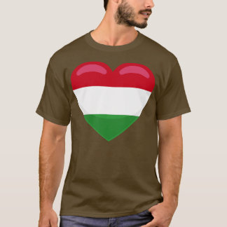 Hungary Flag Heart T-Shirt
