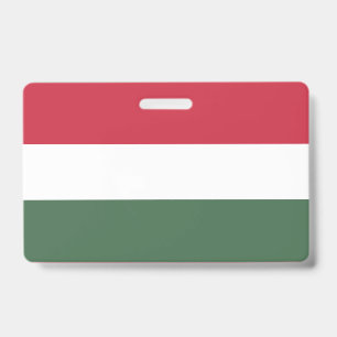 Hungary flag ID badge