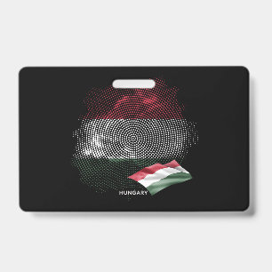 Hungary flag ID badge