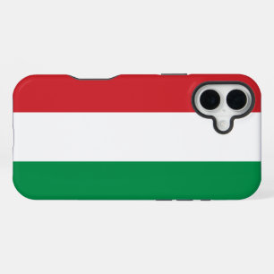 Hungary Flag iPhone 16 Plus Case
