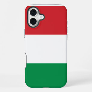 Hungary Flag iPhone 16 Plus Case