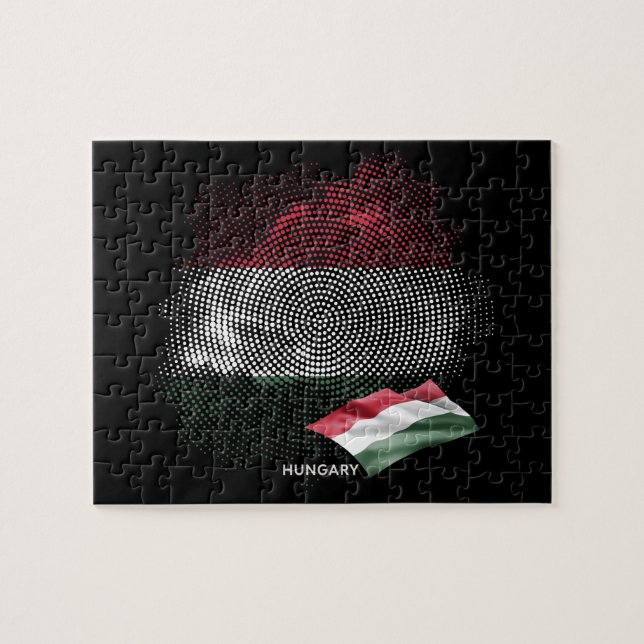 Hungary flag jigsaw puzzle (Horizontal)