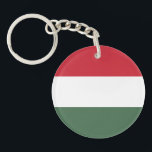 Hungary Flag Key Ring<br><div class="desc">Patriotic flag of Hungary.</div>