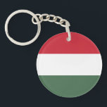 Hungary Flag Key Ring<br><div class="desc">Patriotic flag of Hungary.</div>