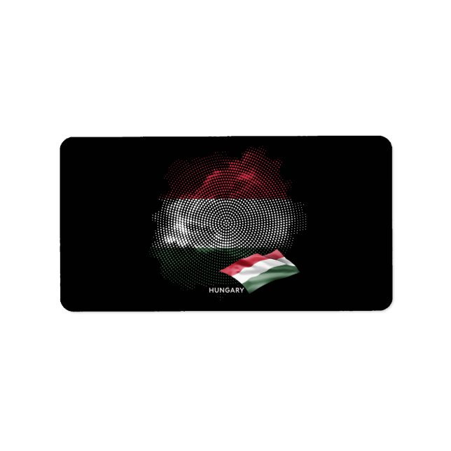 Hungary flag label (Front)