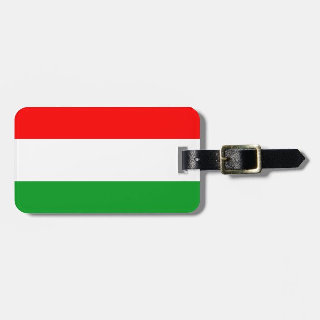 Hungary flag luggage tag (Front Horizontal)