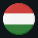 Hungary flag  Magnet<br><div class="desc">Hungary flag does not contain the Hungarian coat of arms,  but the coat of arms is often used during solemn occasions. 
#hungary #hungarian #budapest #patriotic</div>