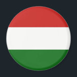 Hungary flag  Magnet<br><div class="desc">Hungary flag does not contain the Hungarian coat of arms,  but the coat of arms is often used during solemn occasions. 
#hungary #hungarian #budapest #patriotic</div>
