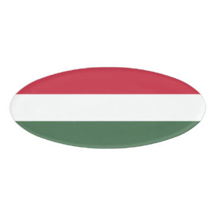 Hungary flag name tag