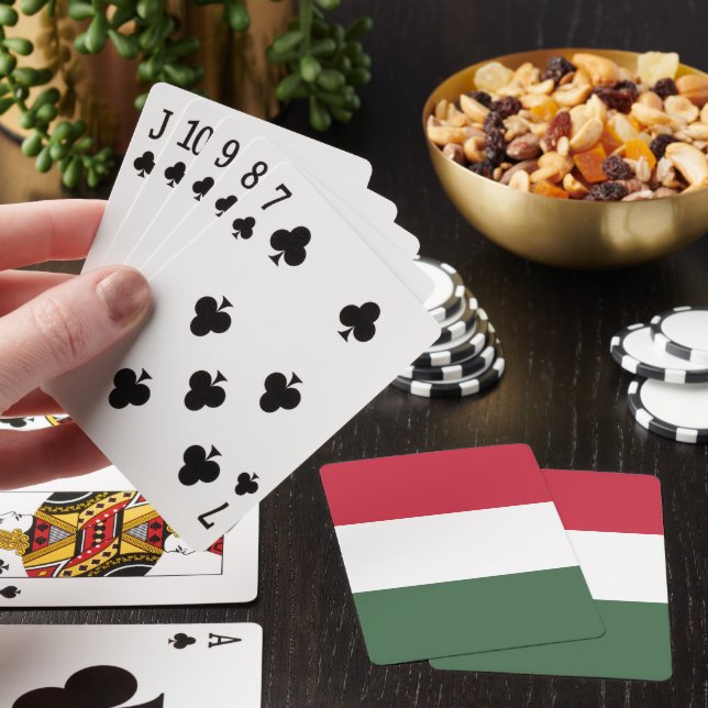 Hungary flag playing cards (In Situ)