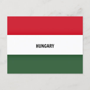 Hungary Flag  Postcard