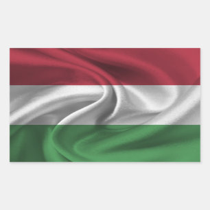 Hungary Flag Rectangular Sticker