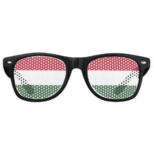 Hungary flag retro sunglasses