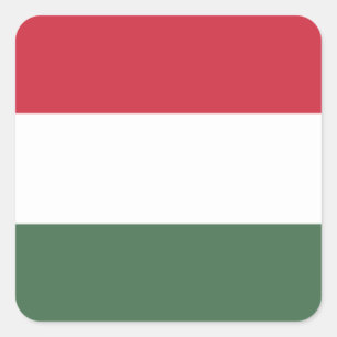 Hungary Flag Square Sticker