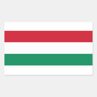 Hungary Flag Stickers* Rectangular Sticker