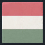Hungary Flag Stone Coaster<br><div class="desc">Patriotic flag of Hungary.</div>