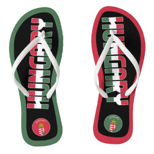 Hungary Flag Superb Patriotic Jandals