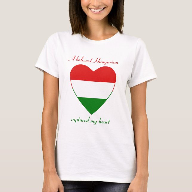 Hungary Flag Sweetheart T-Shirt (Front)