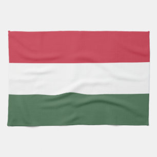 Hungary flag tea towel