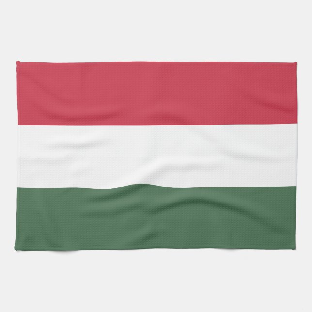 Hungary flag tea towel (Horizontal)