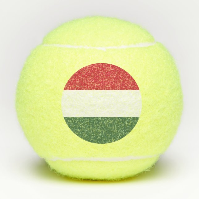 Hungary Flag Tennis Balls (Front)