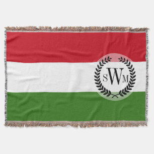 Hungary Flag Throw Blanket