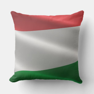 Hungary Flag throw pillows