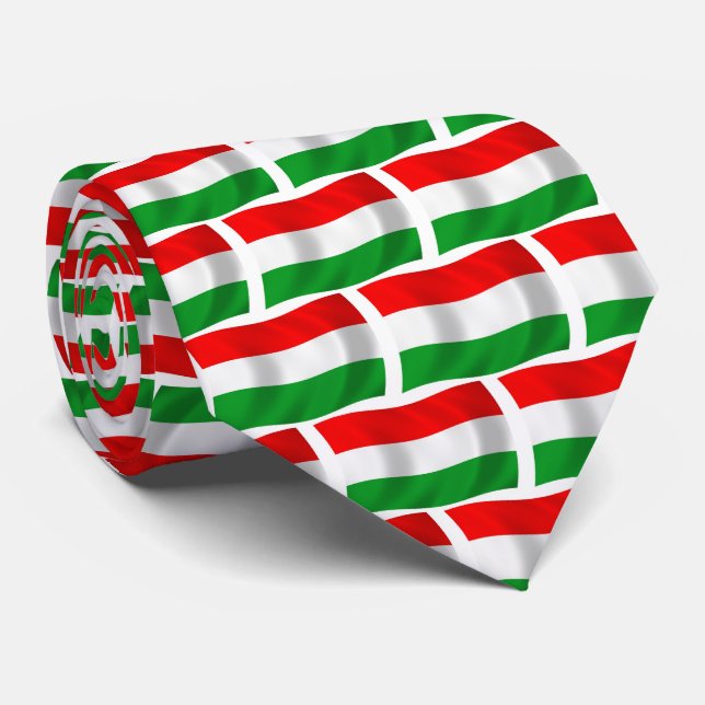 Hungary Flag Tie (Rolled)