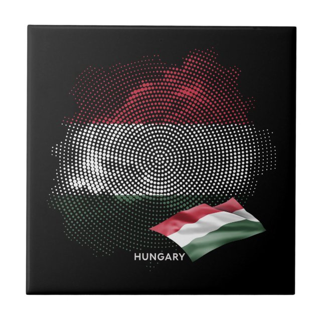 Hungary flag tile (Front)