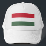 Hungary Flag Trucker Hat<br><div class="desc">Patriotic flag of Hungary.</div>
