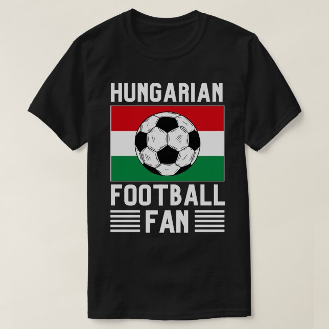 Hungary Football T-Shirt (Design Front)