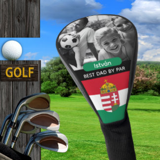 Hungary Golf, Best Dad, Hungarian Flag, Photo Golf Head Cover