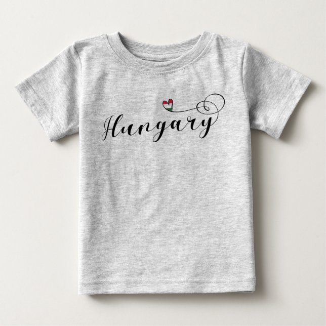 Hungary Heart T-Shirt, Hungarian Baby T-Shirt (Front)