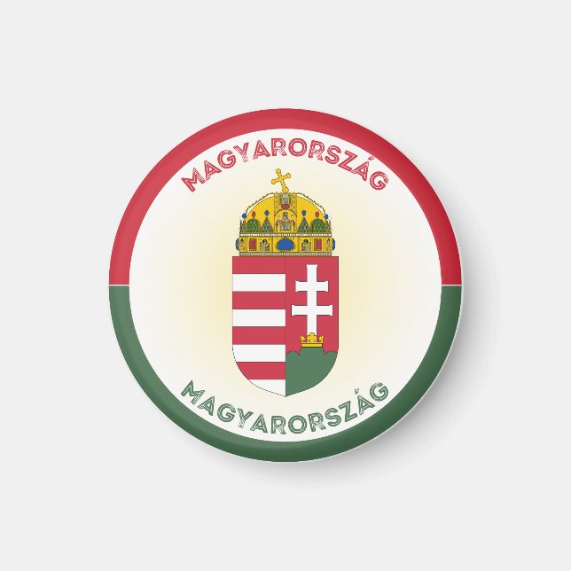 Hungary Heritage Emblem Magnet (Front)