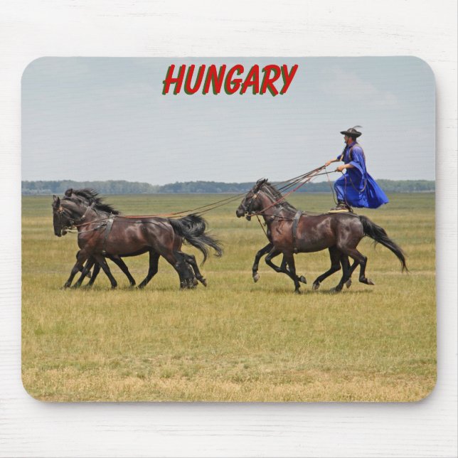 Hungary horseman and horses mouse pad (Front)