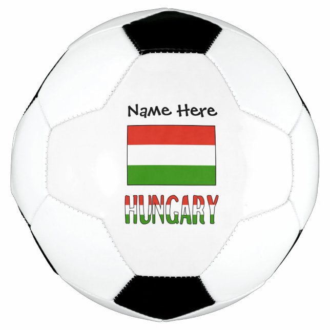 Hungary Hungarian Flag Personalised  Soccer Ball (Front)