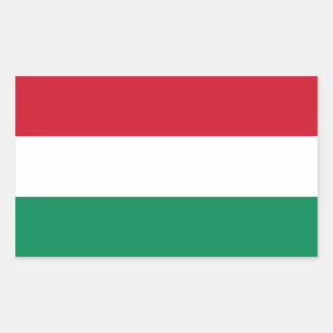 Hungary/Hungarian Flag Rectangular Sticker