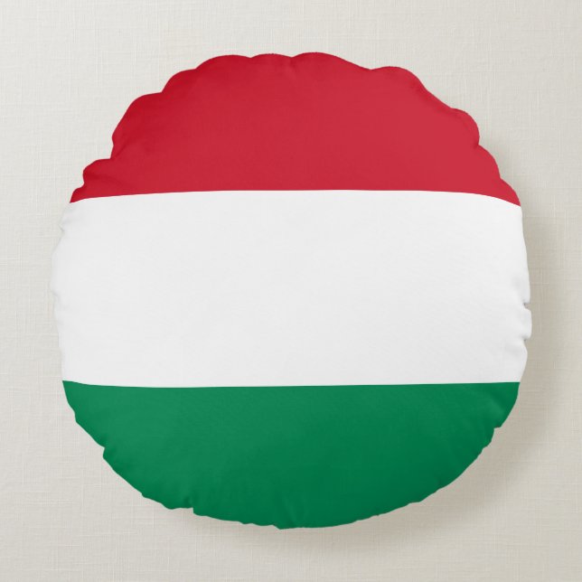 Hungary (Hungarian) Flag Round Cushion (Front)