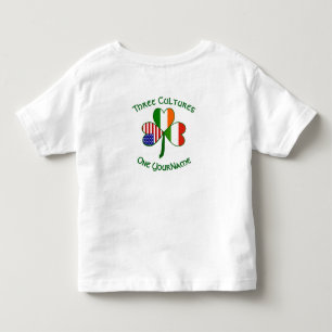 Hungary Ireland USA Shamrock Flag Personalised  Toddler T-Shirt