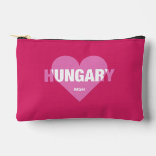 Hungary Love custom monogram Accessory Pouch