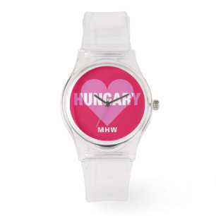 Hungary Love custom monogram watches